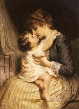  Familia Pintura - Amor maternal familia rural Frederick E Morgan